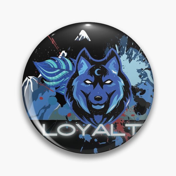 Item preview, Mystic Blue Wolf in the Mountains Loyalty designed and sold by indigofox-x.