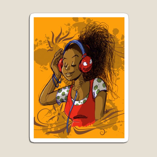 Music girl Magnet