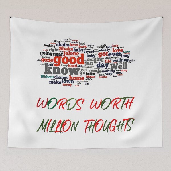 Item preview, Words worth million thoughts designed and sold by IVEKDESIGN.