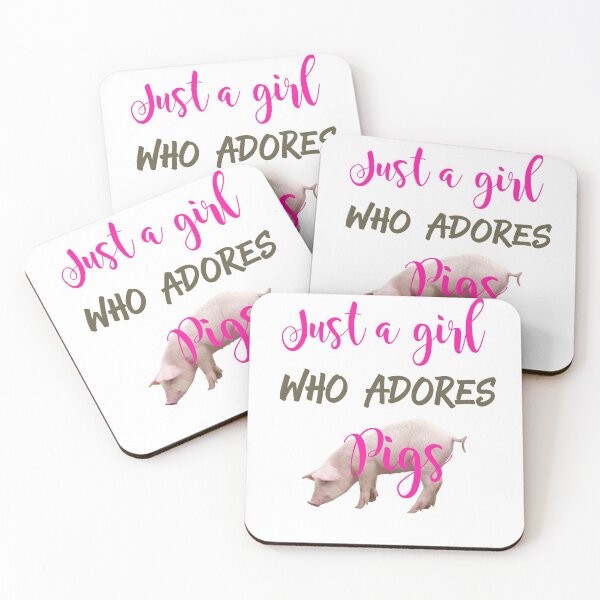 Item preview, Just a Girl who Adores Pigs - Loves Pigs designed and sold by lakecreekwear.