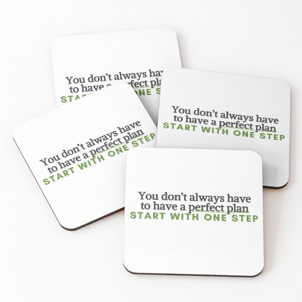 Item preview, You Don't Always Have To Have A Perfect Plan, Start With One Step (Goal Setting 101) designed and sold by Amira Sookram.