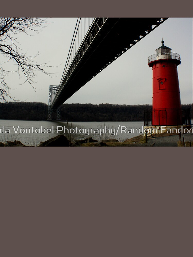 Little Red Lighthouse & George Washington Bridge by amandavontobel