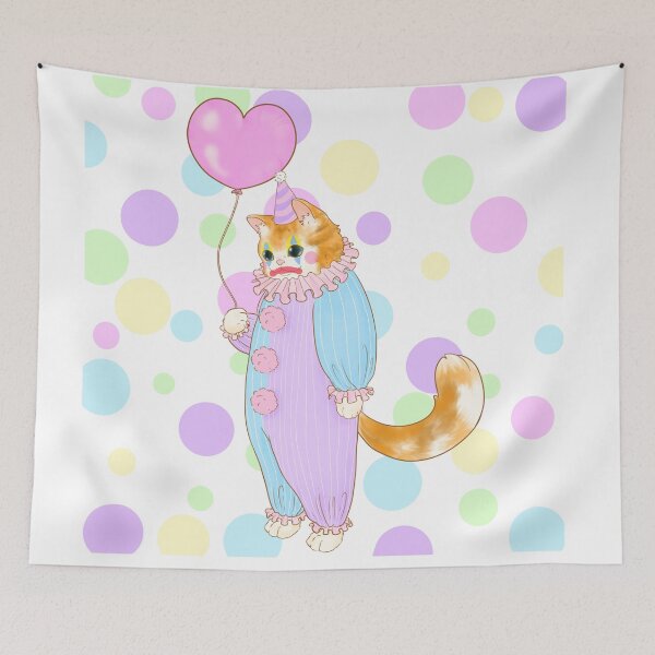 Item preview, Sad Clown Cat designed and sold by thekidsNCopper.
