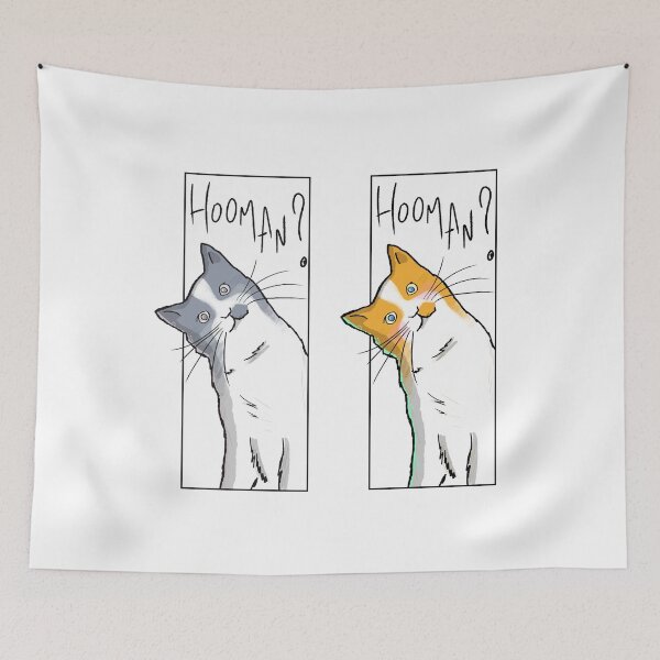 Item preview, Hooman? 2 Pack - Orange and Gray Cats designed and sold by OooiChris.