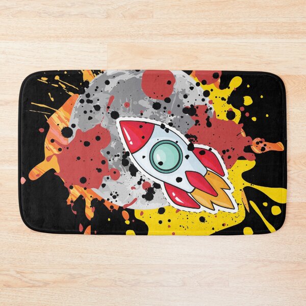 Item preview, To The Moon Abstract Rocket and Moon designed and sold by indigofox-x.