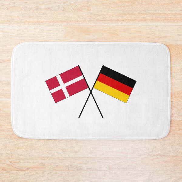 Item preview, Denmark Germany crossed ensign flag designed and sold by GeogDesigns.