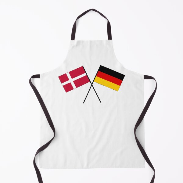 Item preview, Denmark Germany crossed ensign flag designed and sold by GeogDesigns.