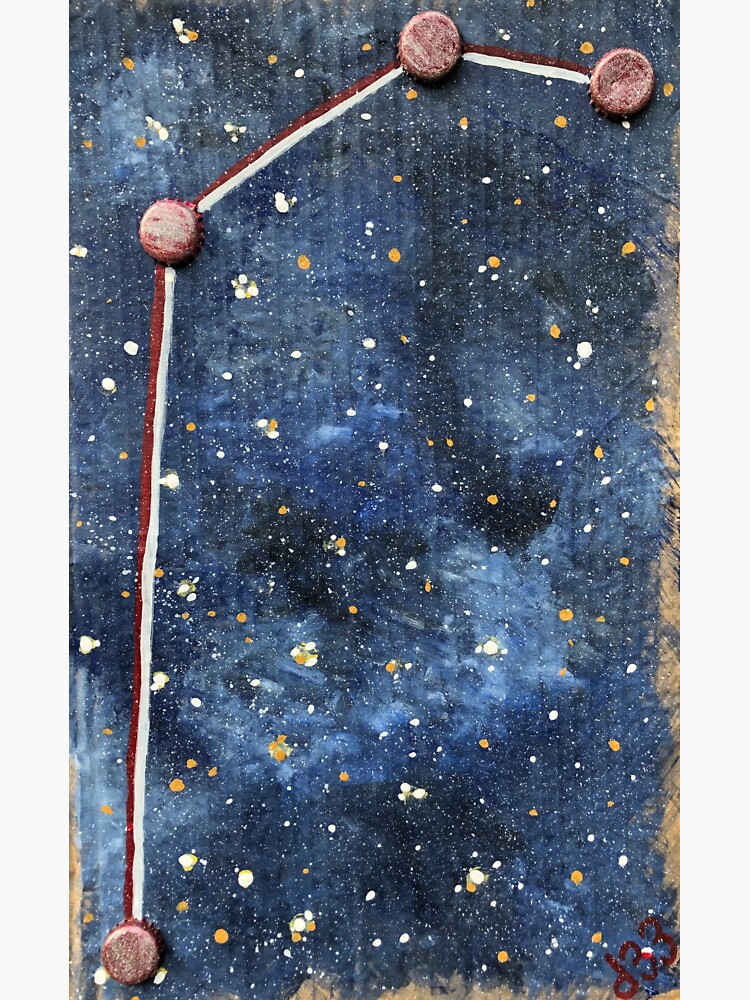 Thumbnail 3 of 3, Sticker, Constellation Aries designed and sold by d33universe.