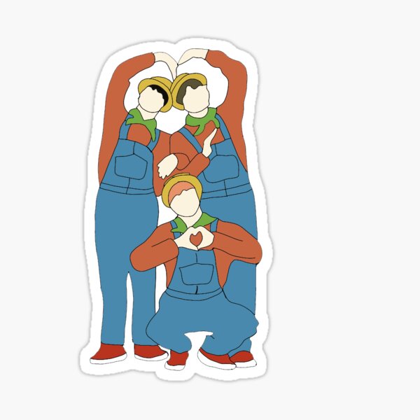 Artikel-Vorschau von BTS Jin, V und Jhope STICKER, designt und verkauft von Sasedesigns.