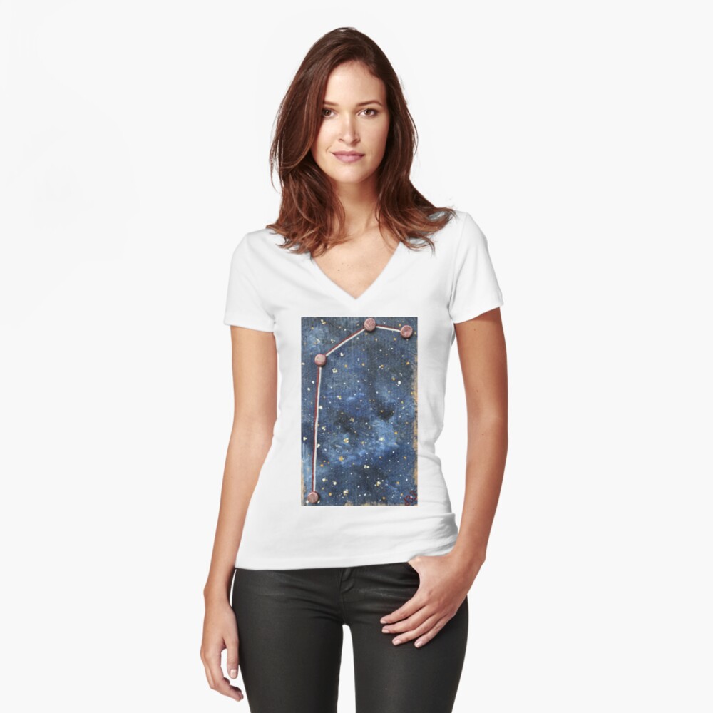 Item preview, Fitted V-Neck T-Shirt designed and sold by d33universe.