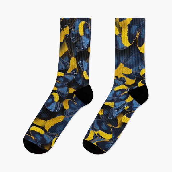 Item preview, Butterflies Allover Print # 6 Jeans-Blue Yellow designed and sold by Susanne Margarete Lutz.