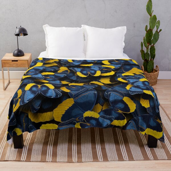 Item preview, Butterflies Allover Print # 6 Jeans-Blue Yellow designed and sold by Susanne Margarete Lutz.