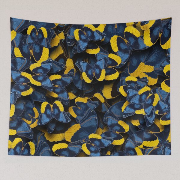 Item preview, Butterflies Allover Print # 6 Jeans-Blue Yellow designed and sold by Susanne Margarete Lutz.