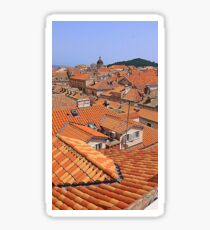 The Terracotta Roofs Of Dubrovnik Sticker