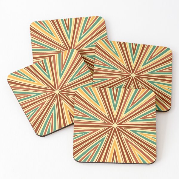 Item preview, Barcode Sunburst Square (Retro Colours) designed and sold by John Uttley.