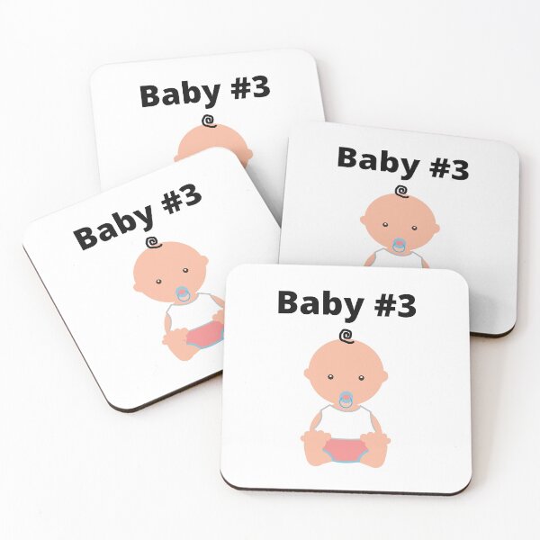 Item preview, Baby number 3 - Pink designed and sold by gloriasd14.