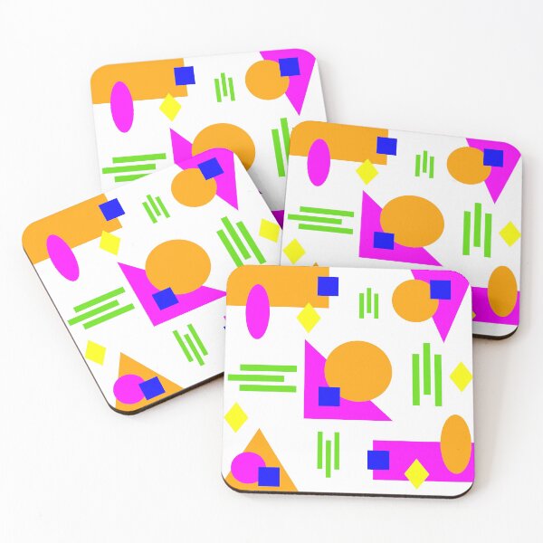 Item preview, Fluor colors geometric design designed and sold by Laura-Arbol.