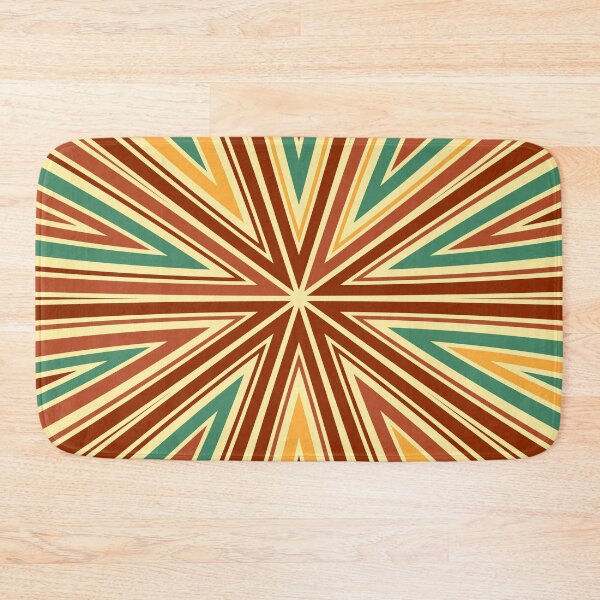 Item preview, Barcode Sunburst Square (Retro Colours) designed and sold by John Uttley.