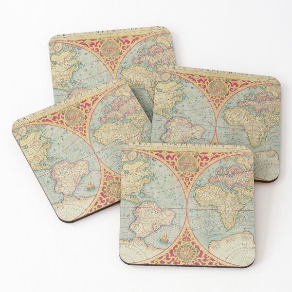 Item preview, Vintage map world designed and sold by homedecorology.