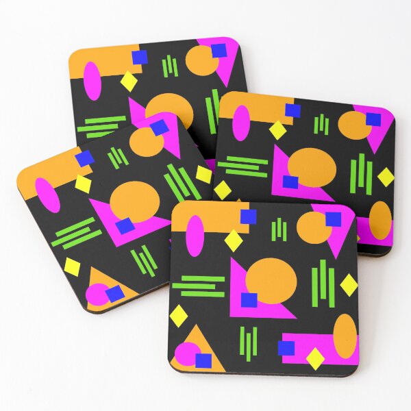 Item preview, Fluor colors geometric design copy designed and sold by Laura-Arbol.