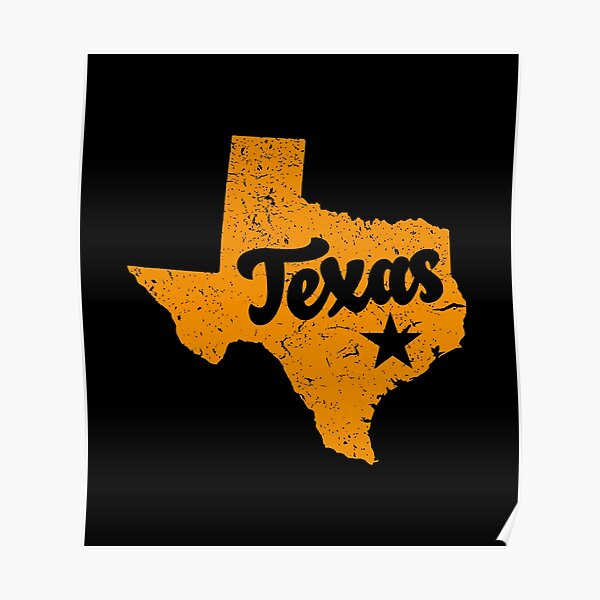 "Texas Pride Native Born Longhorn Texan Lone Star State" Poster by