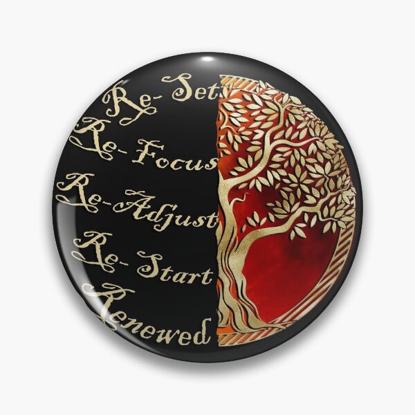 Item preview, Motivational Quote Re-Focus Yoga Zen Symbol & Inspirational Quote Moon, Tree of Life designed and sold by tamdevo1.