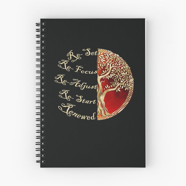 Item preview, Motivational Quote Re-Focus Yoga Zen Symbol & Inspirational Quote Moon, Tree of Life designed and sold by Cute & Sassy Custom Gifting Boutiques.