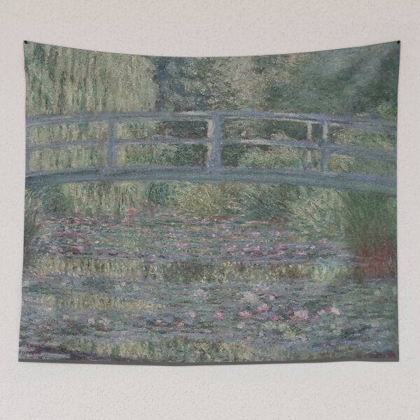 Item preview, The Japanese Footbridge By Monet 1899 - Japanese Footbridge And Water Lilies designed and sold by molamode.