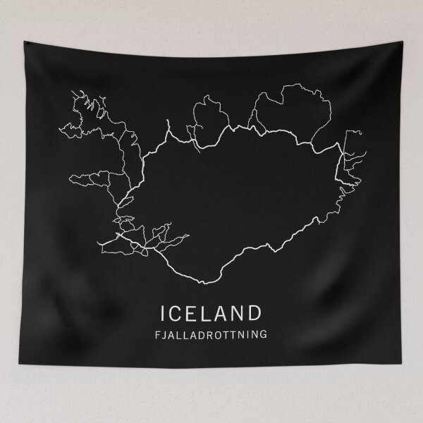 Item preview, Iceland Road Map  designed and sold by clarkstpress.