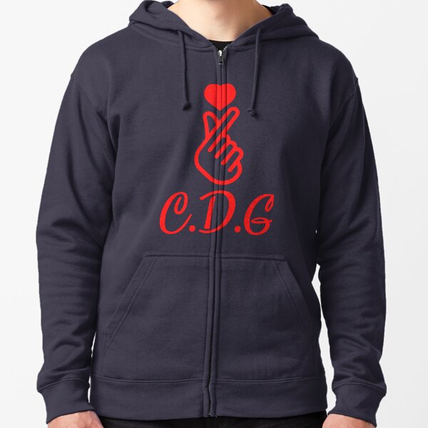 comme des garcons camisetas Sudadera con capucha y cremallera