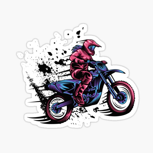 Pegatinas: Motocross Love