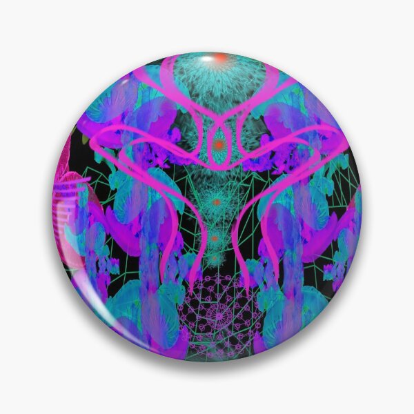 Item preview, Jellyfish Warp (Psychedelic Blacklight UV Ultraviolet) designed and sold by Discordant Dreams Art.