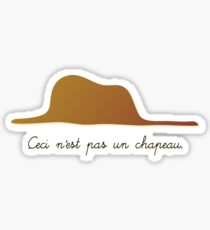 Ceci n'est pas un chapeau v.1 Sticker