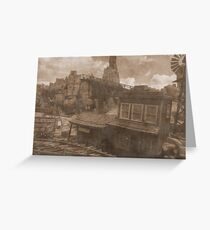 Gold Dust Saloon Greeting Card