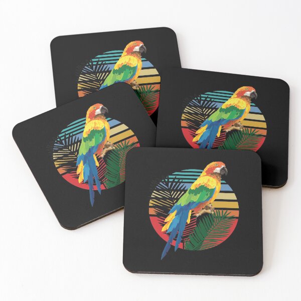 Item preview, Scarlet Macaw Vintage Sunset designed and sold by alw951.