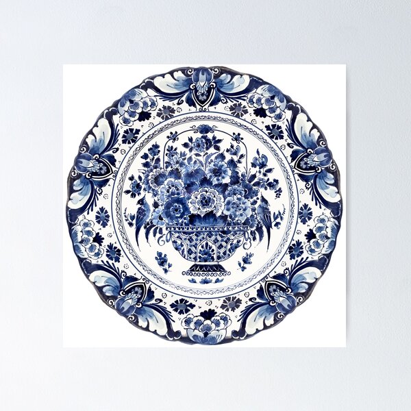 Item preview, Royal Delft Blue Flower Basket designed and sold by Bethany Gustafson.