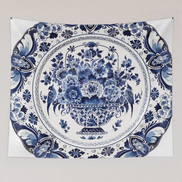 Item preview, Royal Delft Blue Flower Basket designed and sold by Bethany Gustafson.