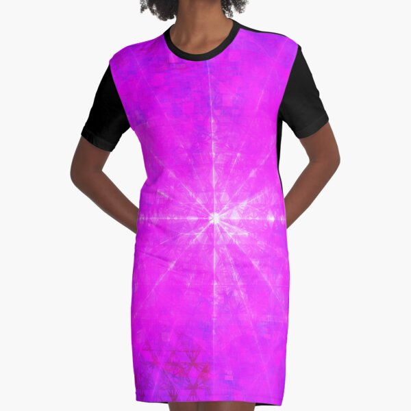 Mews 2017 Enlightening Blast || Future Life Fashion || Fractal Art Graphic T-Shirt Dress