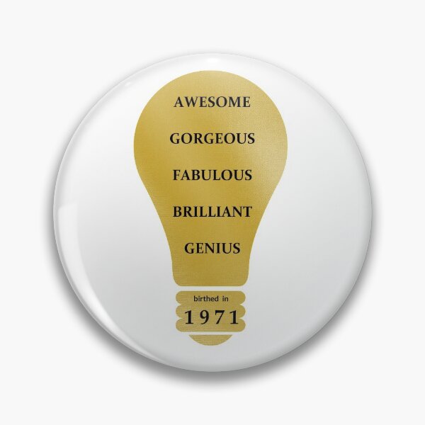 Item preview, 1971 Year - Born in 1971 - Awesome Fabulous Genius Birthed - Happy Birthday designed and sold by Star58.