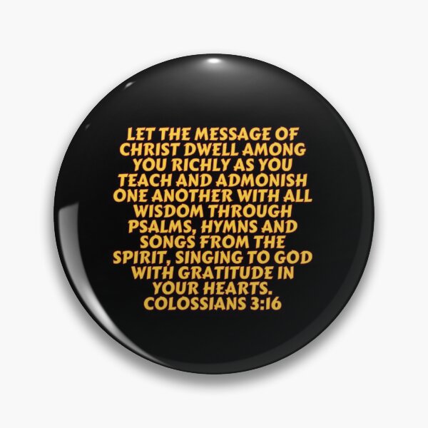 Item preview, Bible Verse Colossians 3:16 designed and sold by Prayingwarrior.