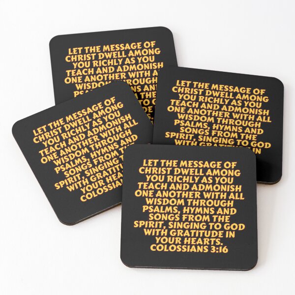 Item preview, Bible Verse Colossians 3:16 designed and sold by Prayingwarrior.