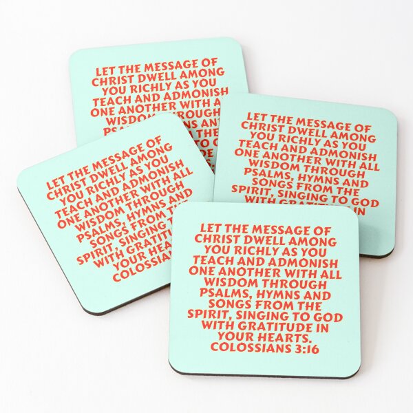 Item preview, Bible Verse Colossians 3:16 designed and sold by Prayingwarrior.