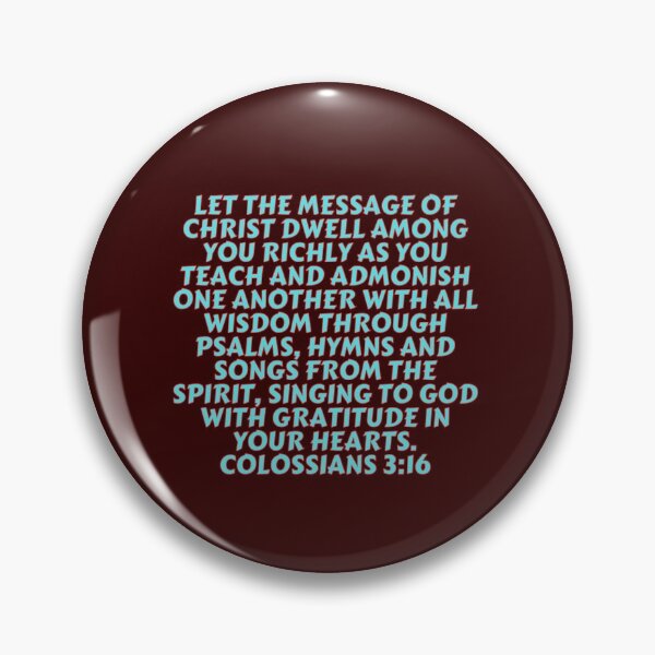 Item preview, Bible Verse Colossians 3:16 designed and sold by Prayingwarrior.