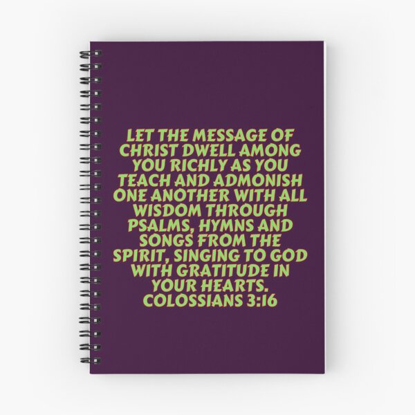 Item preview, Bible Verse Colossians 3:16 designed and sold by Prayingwarrior.