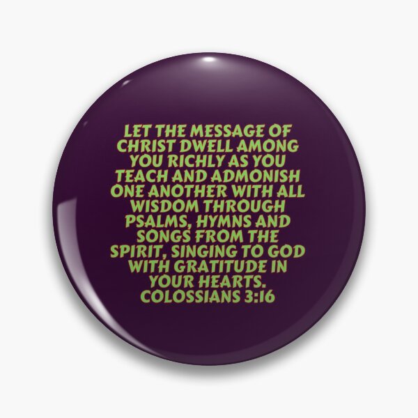 Item preview, Bible Verse Colossians 3:16 designed and sold by Prayingwarrior.