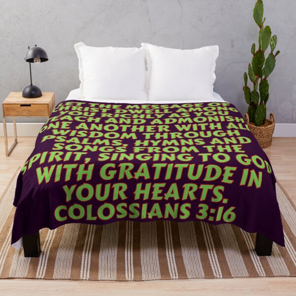 Item preview, Bible Verse Colossians 3:16 designed and sold by Prayingwarrior.