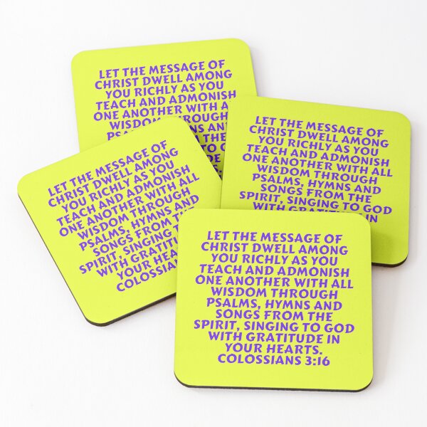 Item preview, Bible Verse Colossians 3:16 designed and sold by Prayingwarrior.