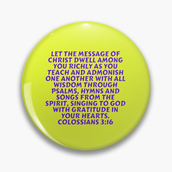 Item preview, Bible Verse Colossians 3:16 designed and sold by Prayingwarrior.