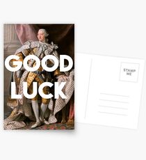 Postales Buena suerte King George III inspirado en Hamilton