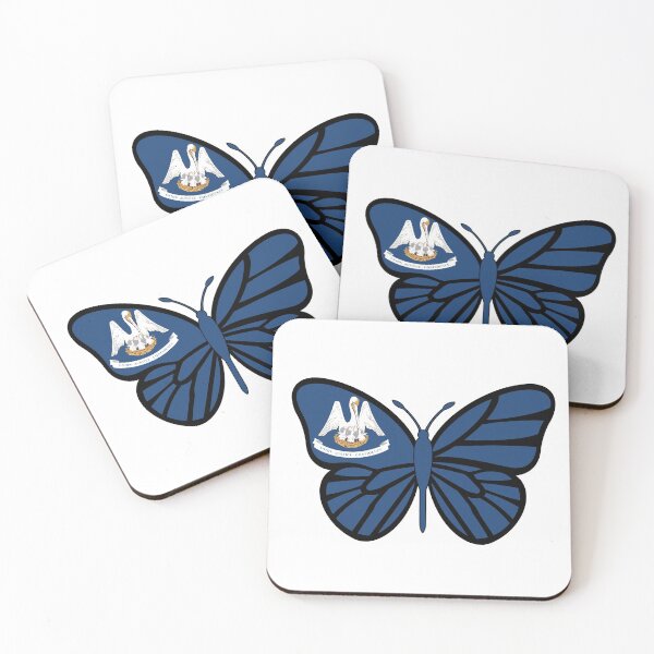 Item preview, State of Louisiana Flag Butterfly designed and sold by Gsallicat.